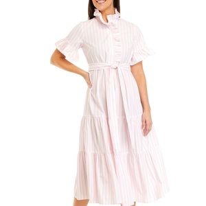 Crown & Ivy Ruffle Button Front Tiered Dress